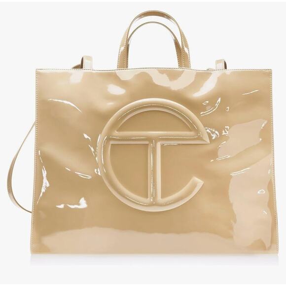 Large khaki patent Telfar